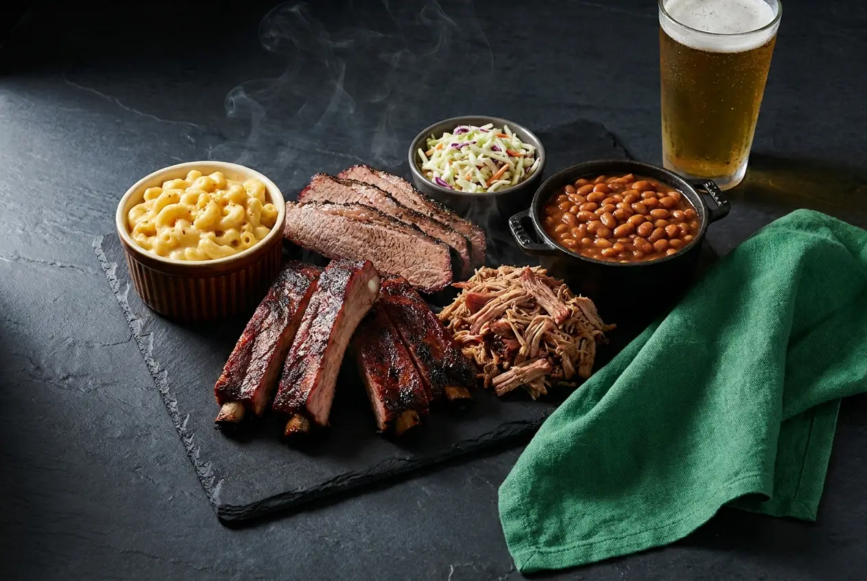 A loaded New Orleans platter