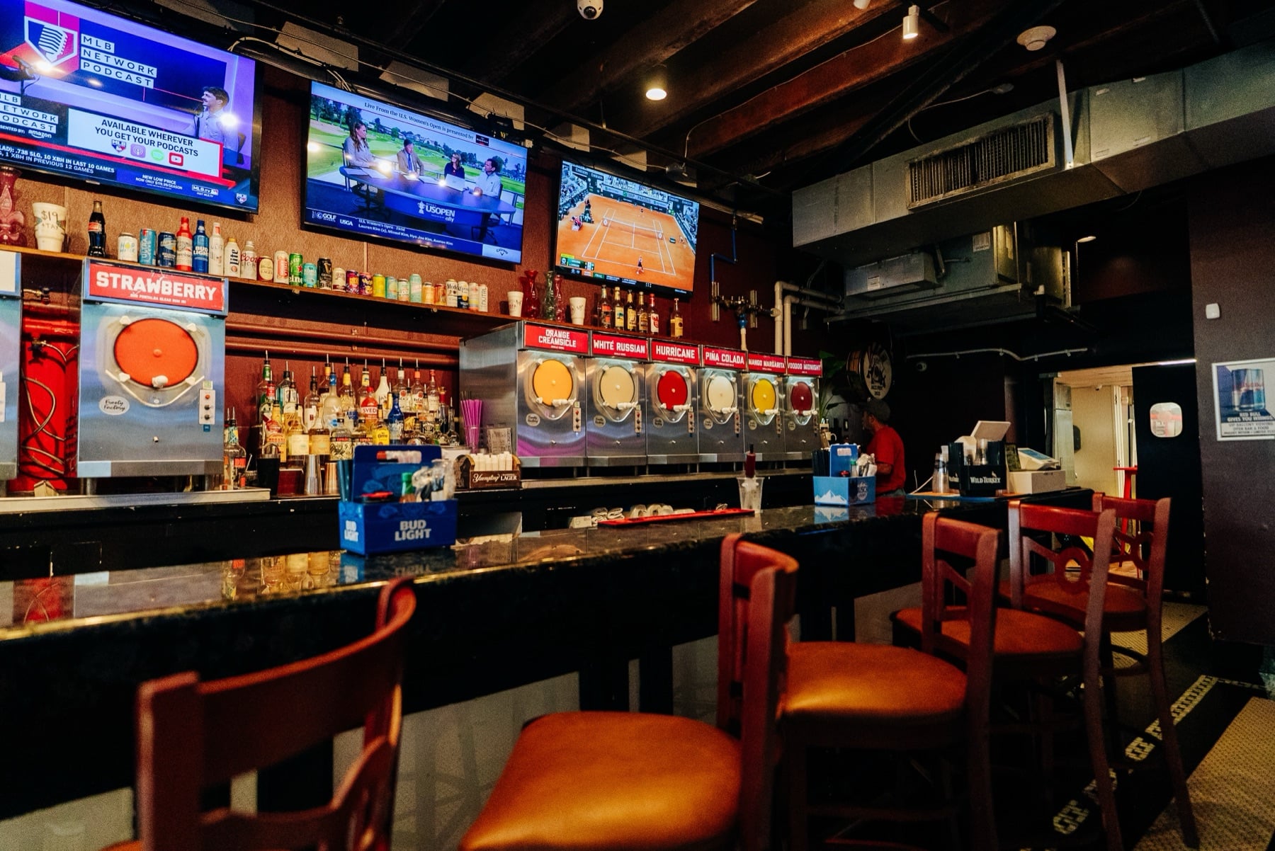 The daiquiri machine bar wall